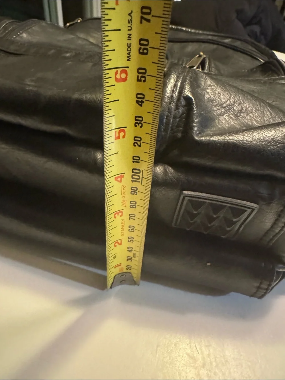 Vintage Black Unisex Vegan Leather Retro Backpack Laptop Bag